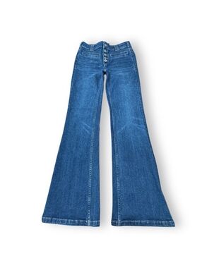 Anthropologie Pilcro Hi-Rise Trouser Bootcut Jeans Button Fly Denim Women’s 26